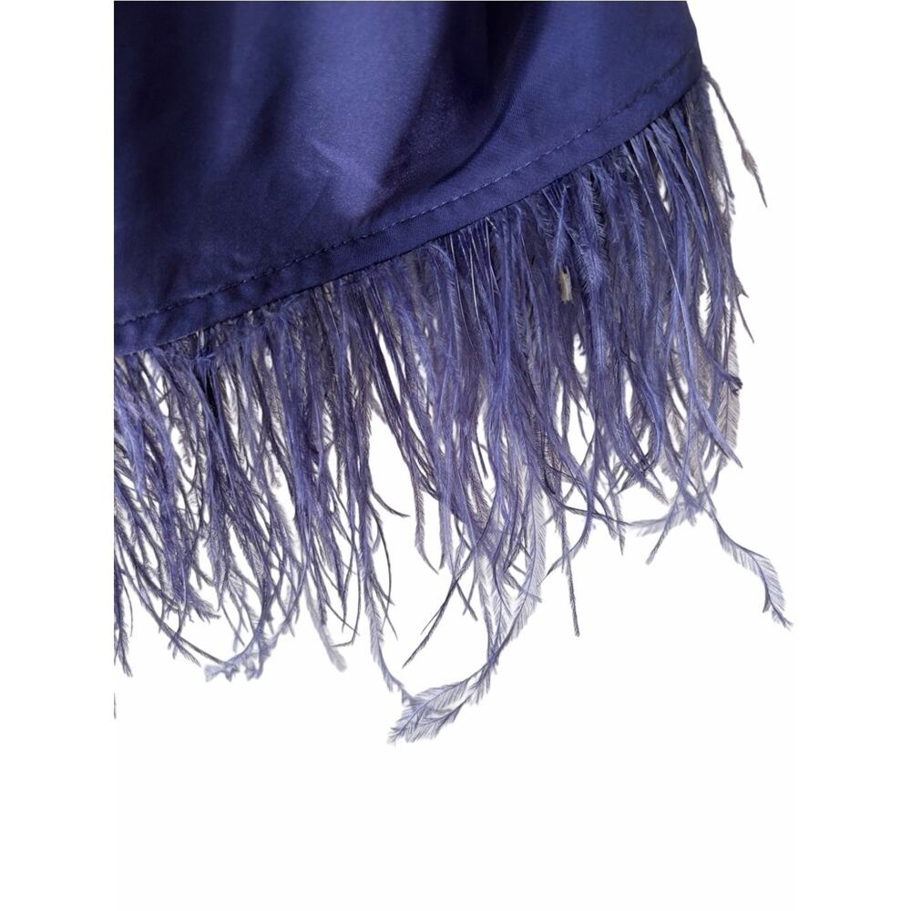 L’Academie NWOTS The Alix Purple Feather Trim Camisole Tank Blouse medium - Picture 4 of 7